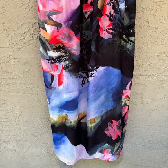 Corey Lynn Calter Dress Daybreak Watercolor 10 Anthropologie Floral Art to Wear - Picture 6 of 8